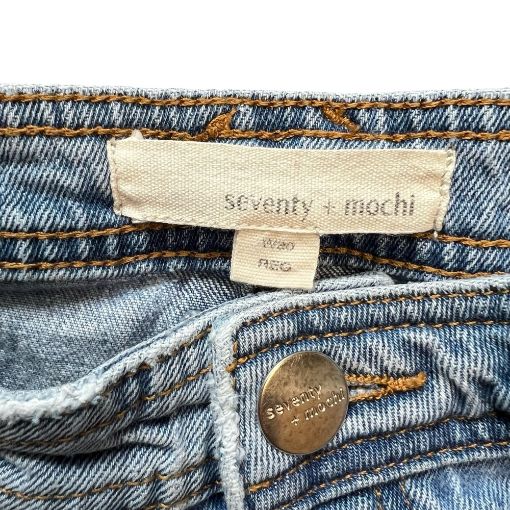 Seventy + Mochi Patched Pocket Mabel Jean in Rodeo Vintage Size 29 - Picture 9 of 9